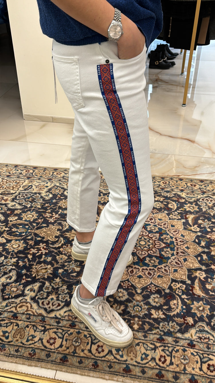 GAELLE PARIS - JEANS - BIANCO