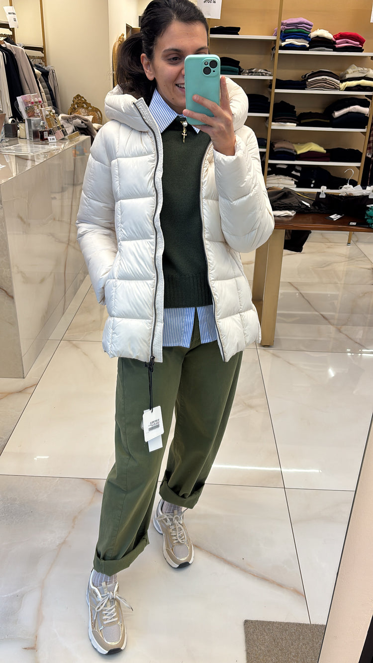 SOUVENIR - PANTALONE OVETTO CON CINTURA - VERDE