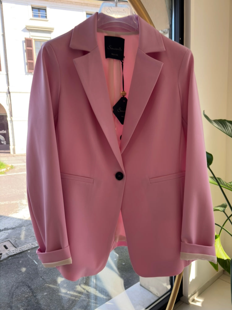 SOUVENIR - GIACCA REGINA MONOPETTO - ROSA