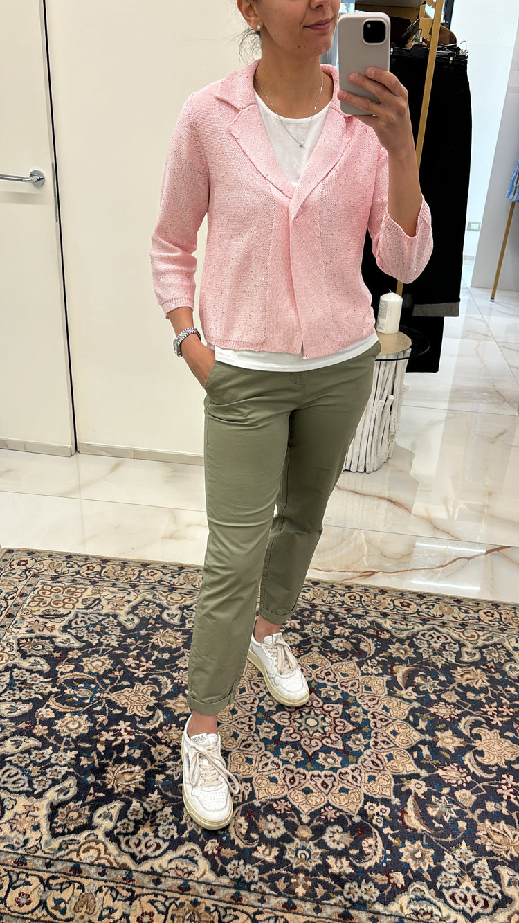 PANTALONE - CHINO -  VERDE MILITARE