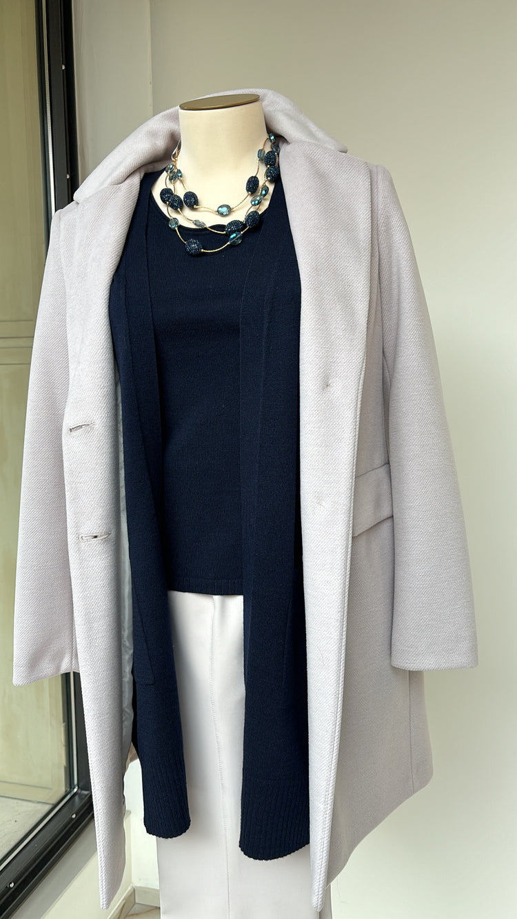 DANIEL & MAYER - CARDIGAN LUNGO - BLU