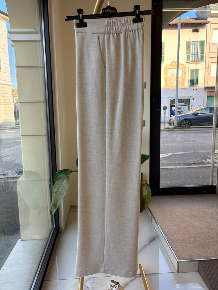 CARMEN - TAILLEUR TRAMA - PANTALONE PANNA