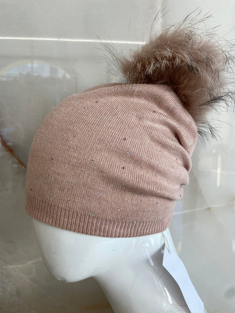 BERRETTA CON PON PON - AGATEA - ROSA CARNE