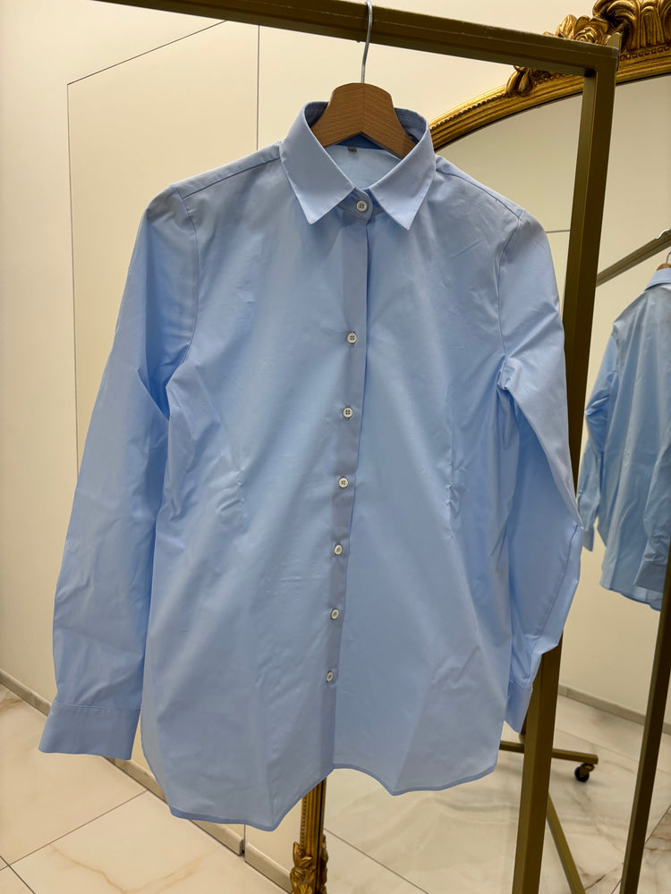 DANIEL & MAYER - CAMICIA IN COTONE BASICA - AZZURRA