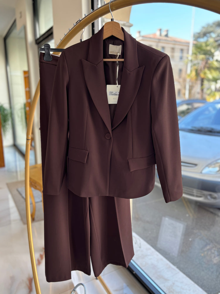 ANGELA DAVIS - TAILLEUR SUSANNE GIACCA - CIOCCOLATO