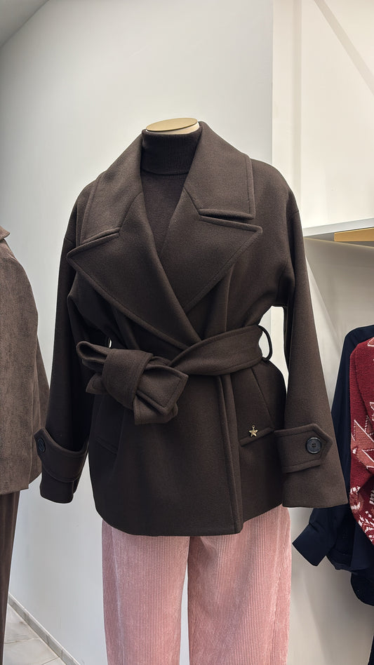 SOUVENIR - CAPPOTTO CORTO - CHOCO