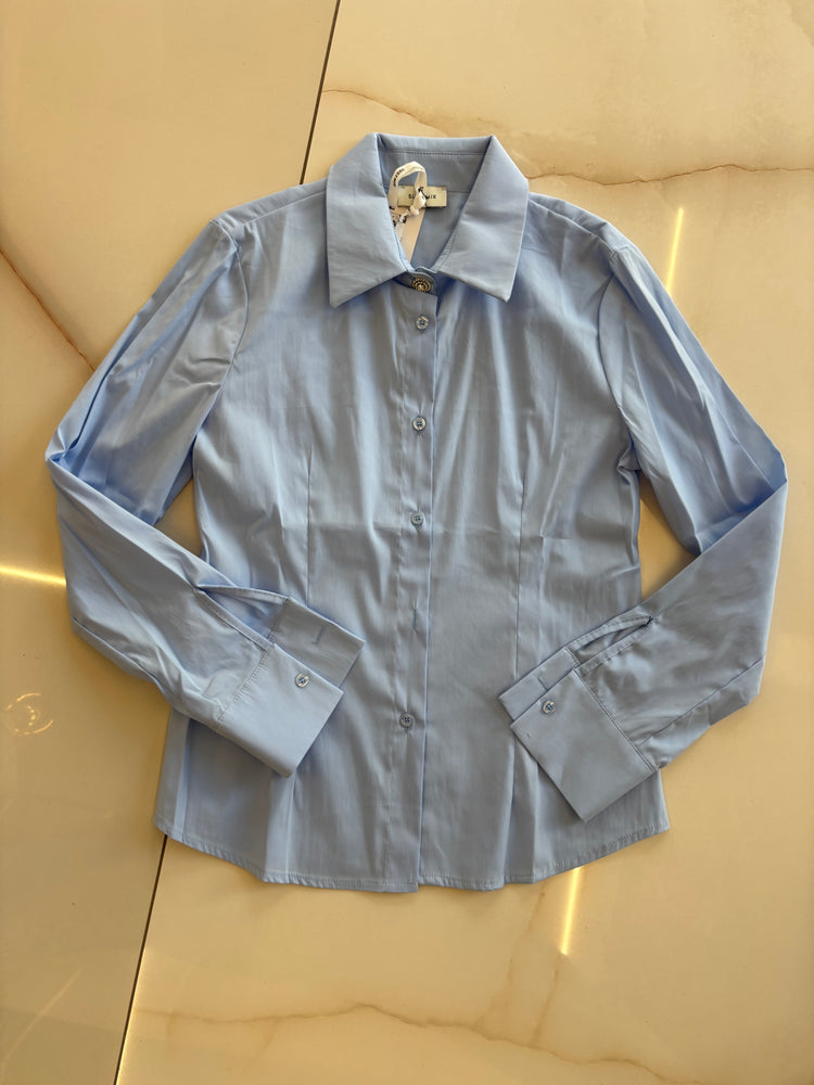 SUSY MIX - CAMICIA BOTTONE - AZZURRA