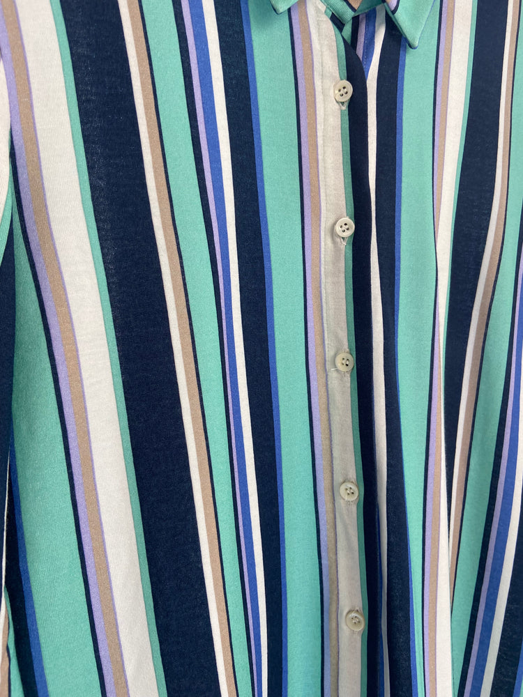 DANIEL & MAYER - CAMICIA IN COTONE - RIGHE BLU