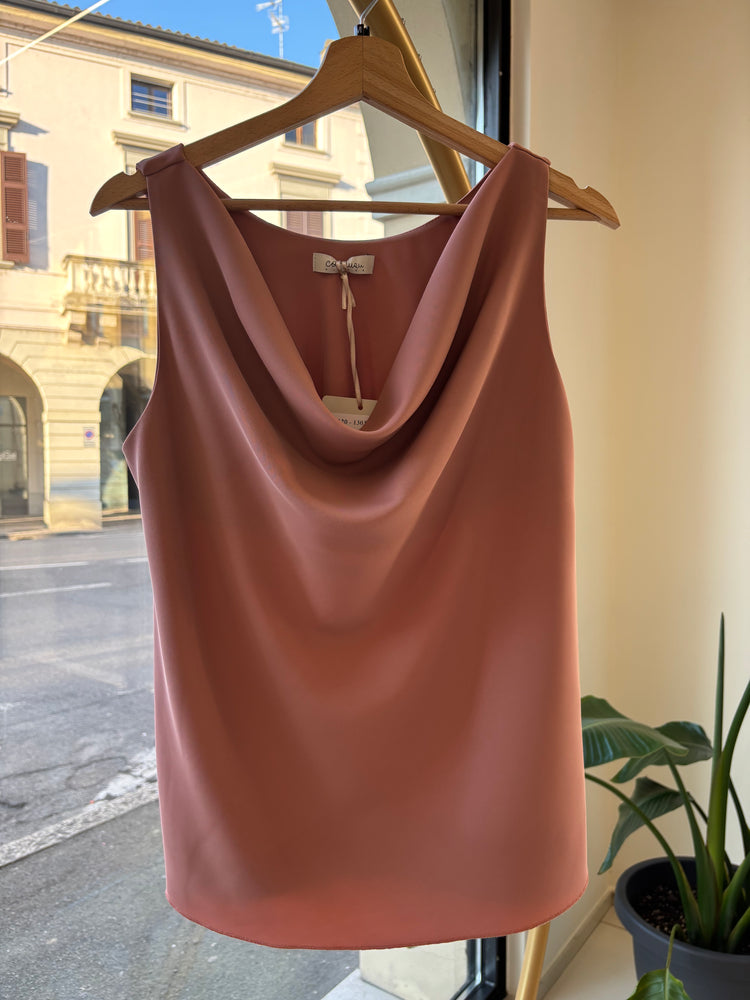 CARMEN - TAILLEUR LAME' - CANOTTA ROSA