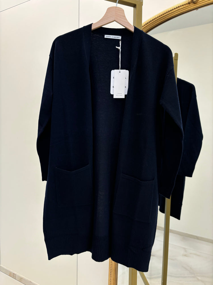 DANIEL & MAYER - CARDIGAN LUNGO - BLU