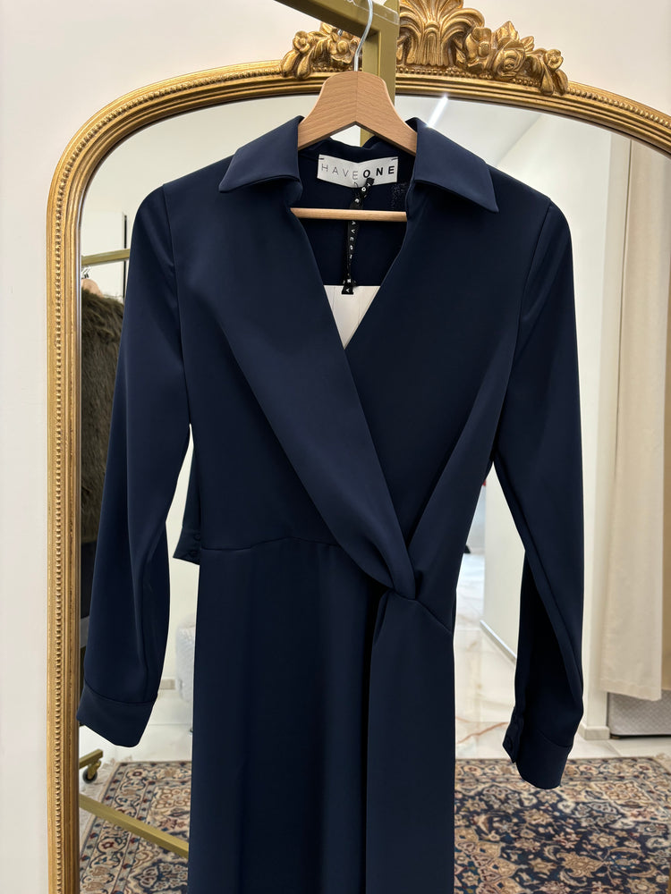 HAVEONE - ABITO LUNGO - BLU NOTTE