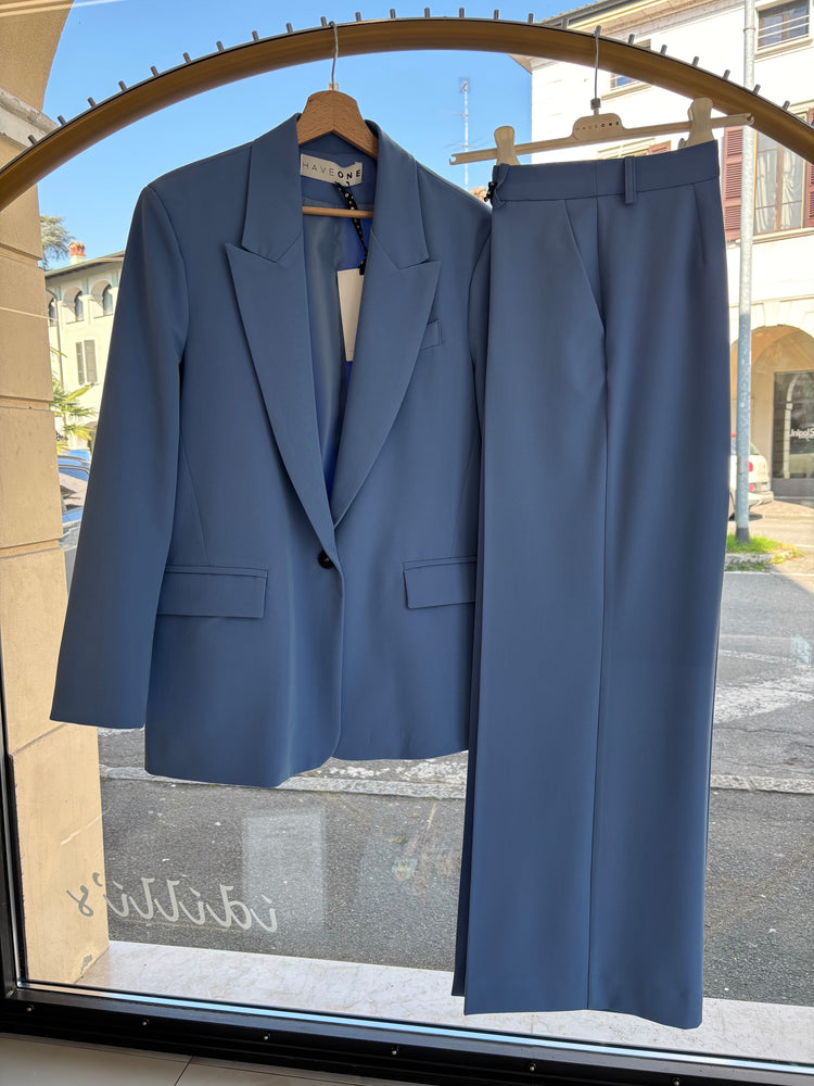 HAVEONE - PANTALONE COMPLETO - CELESTE