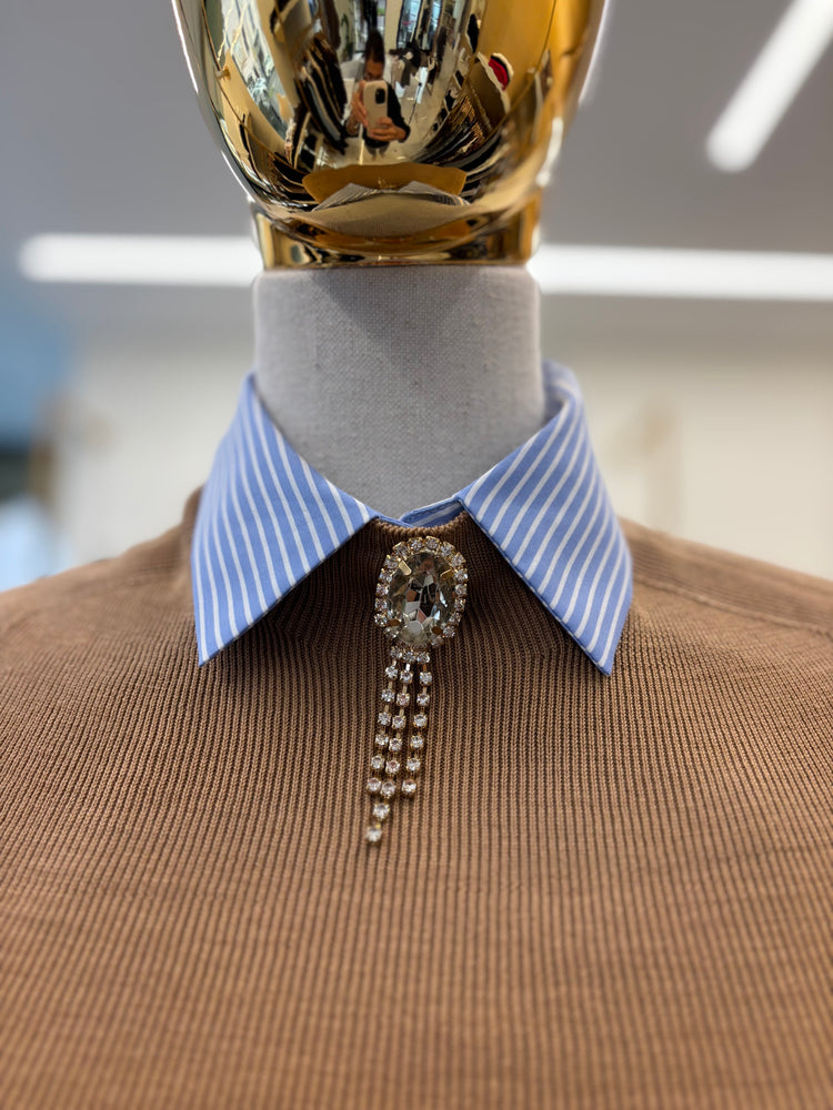 HAVEONE - MAGLIA MEZZO COLLO - CAMMELLO