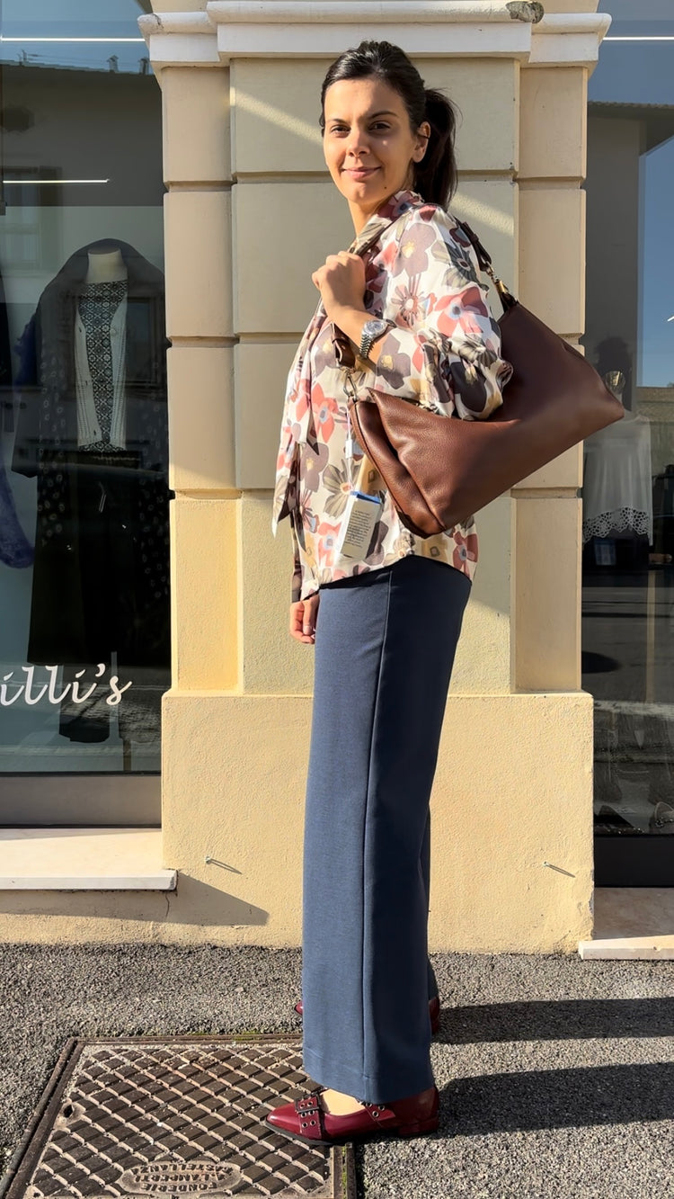 DANIEL & MAYER - PANTALONE PALAZZO - COLOR JEANS