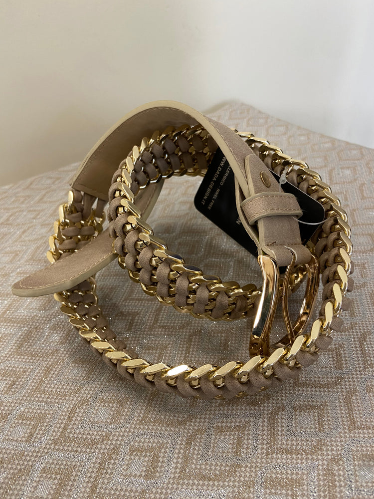 CINTURA GOLD - BEIGE