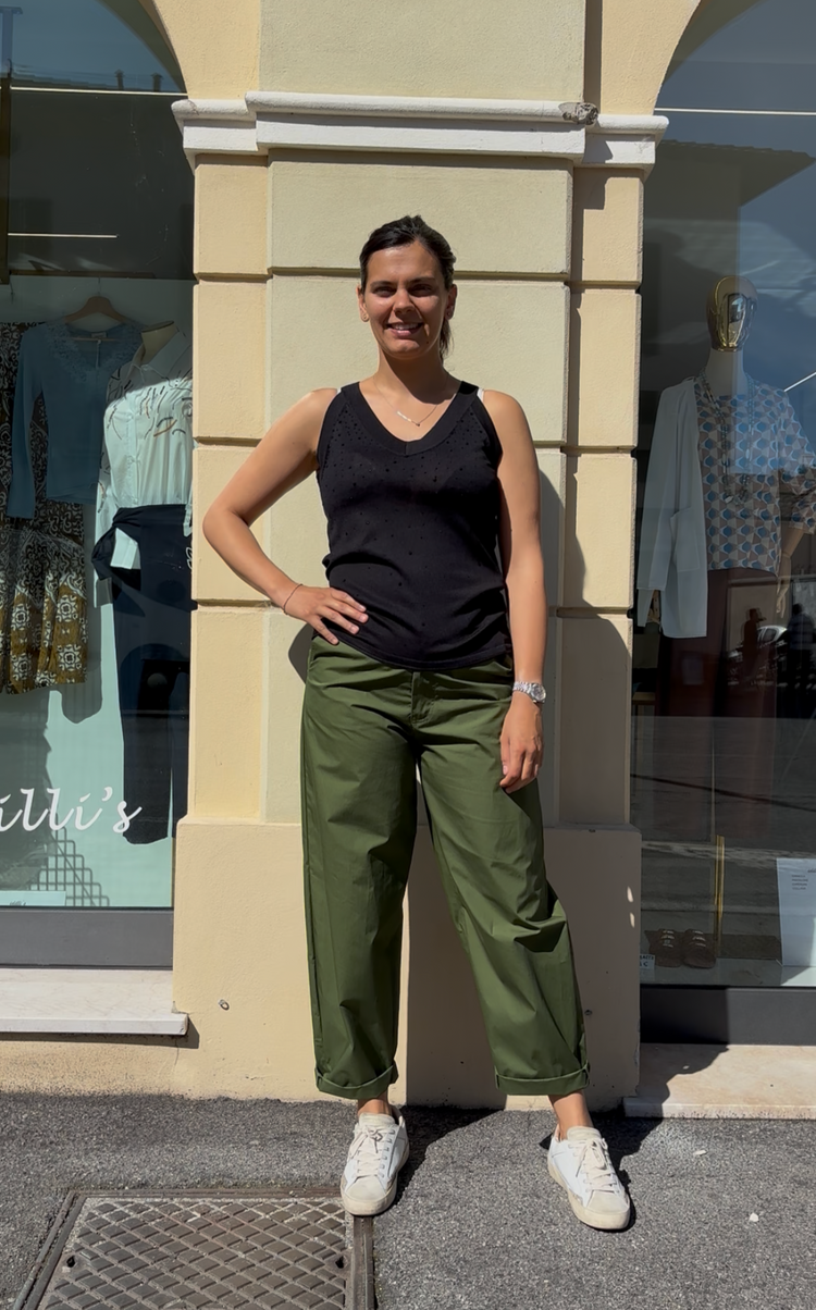 SOUVENIR - PANTALONE OVETTO - VERDE