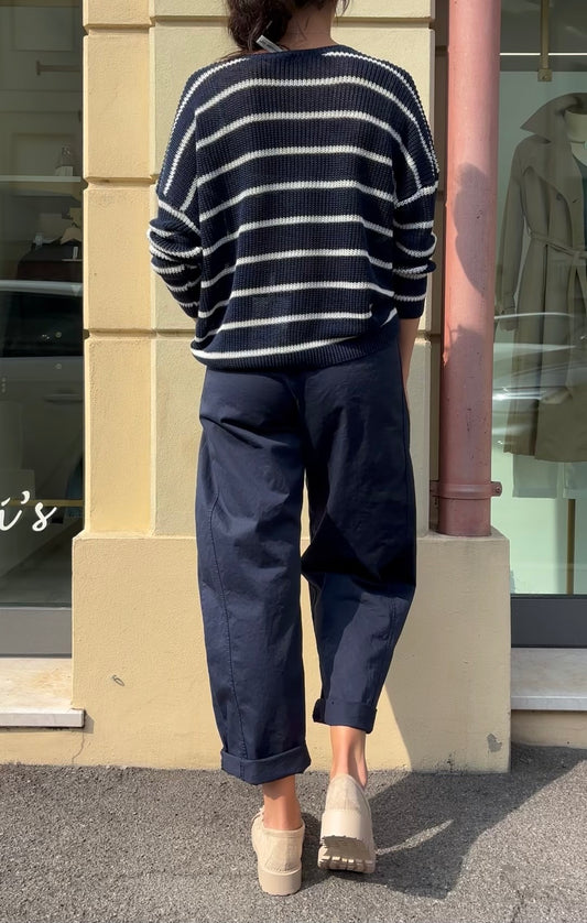 Susy mix - Pantalone con Tasca frontale - Blu