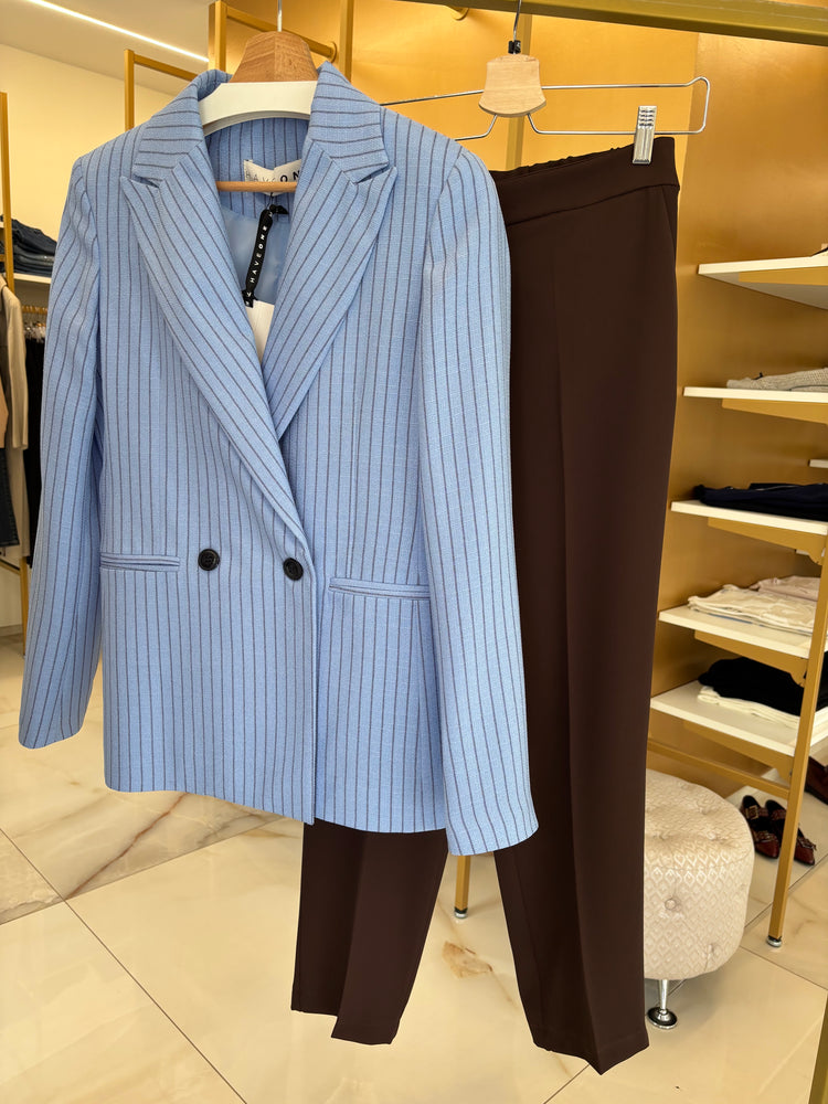 ANGELA DAVIS - PANTALONE - CIOCCOLATO