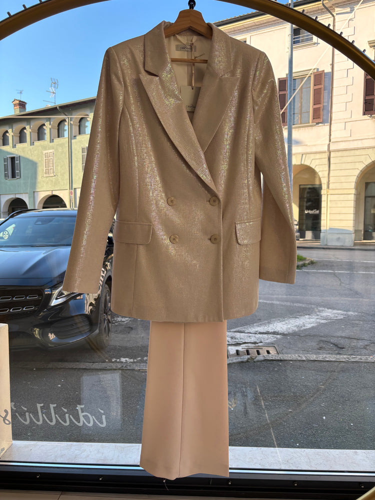 CARMEN - TAILLEUR LAME' - GIACCA - PANNA