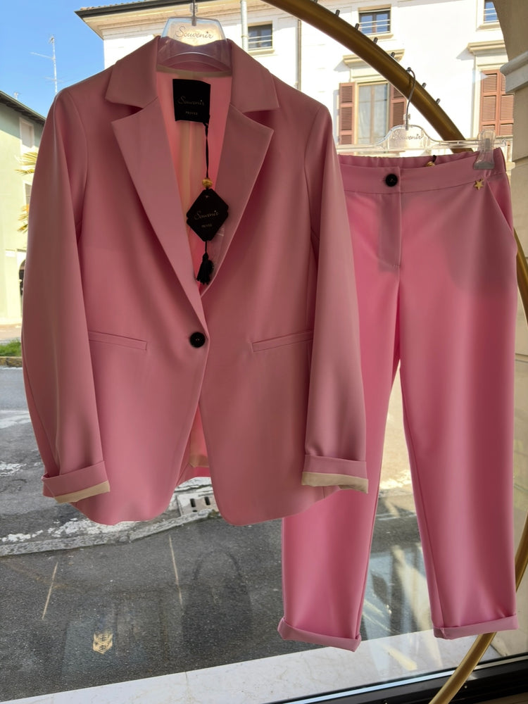 SOUVENIR - GIACCA REGINA MONOPETTO - ROSA