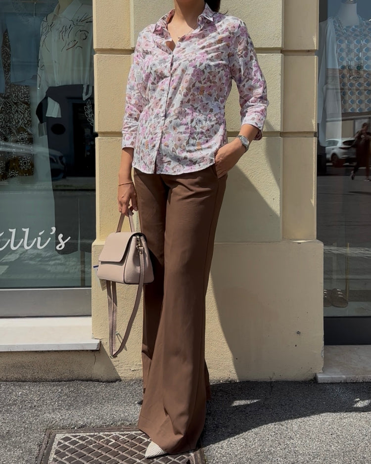 DANIEL & MAYER - CAMICIA IN COTONE - FIORI