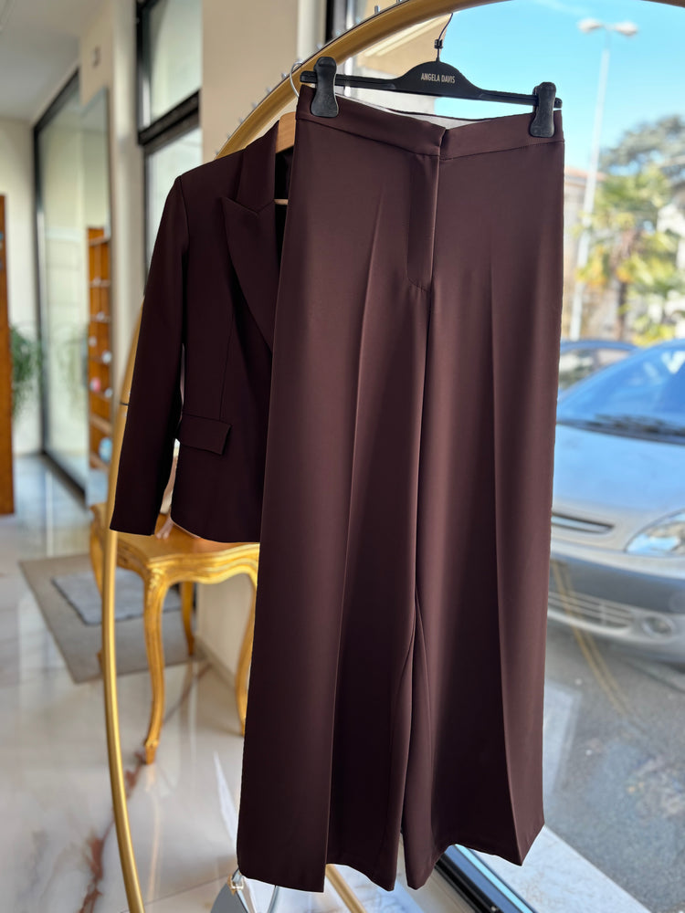 ANGELA DAVIS - TAILLEUR SUSANNE PANTALONE - CIOCCOLATO