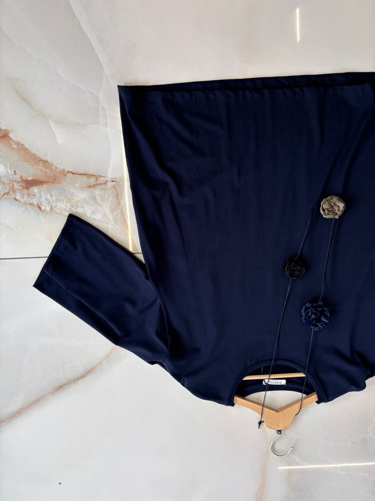 SUSY STAR - T SHIRT 3/4 - BLU