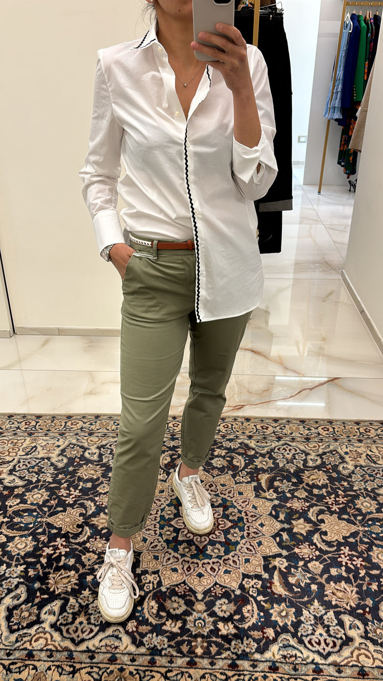 PANTALONE - CHINO -  VERDE MILITARE