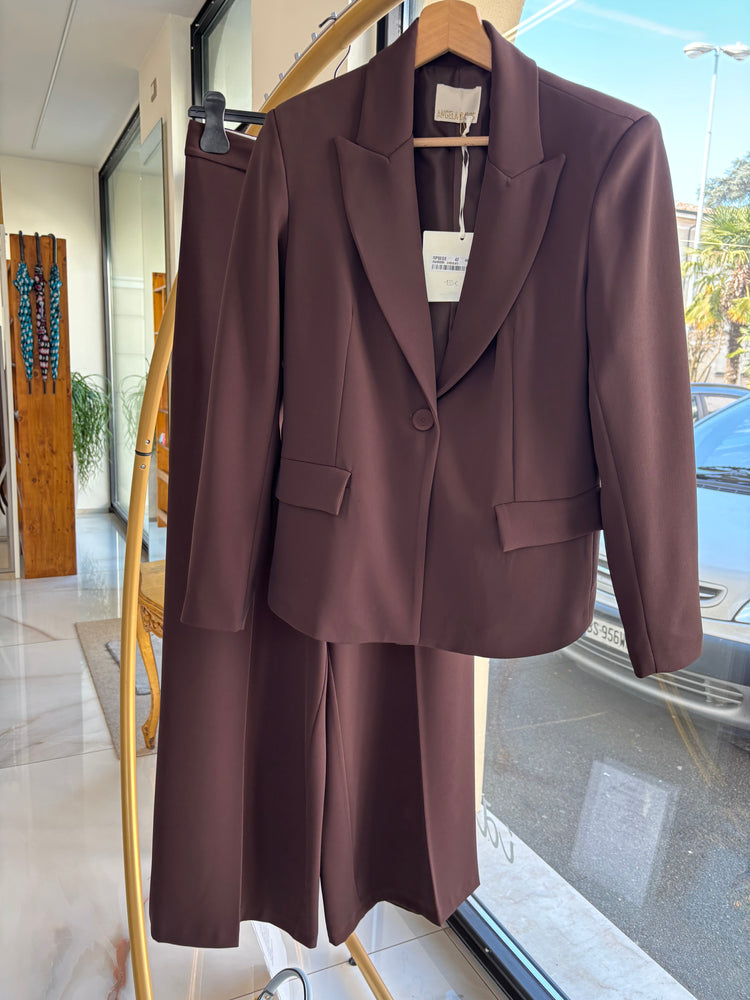 ANGELA DAVIS - TAILLEUR SUSANNE PANTALONE - CIOCCOLATO