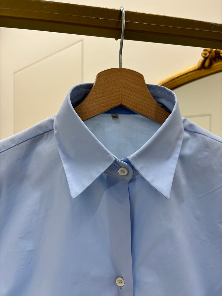 DANIEL & MAYER - CAMICIA IN COTONE BASICA - AZZURRA