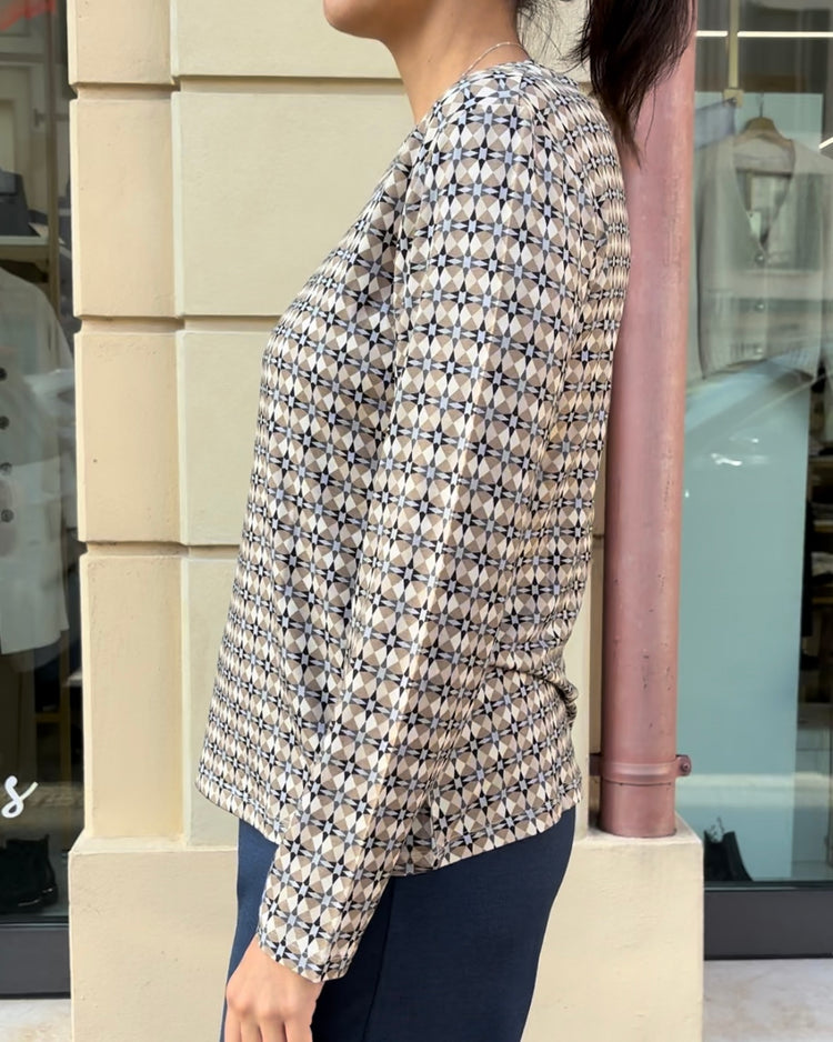 DANIEL & MAYER - MAGLIA in viscosa - FANTASIA BEIGE