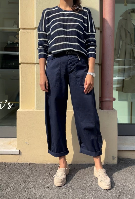 Susy mix - Pantalone con Tasca frontale - Blu