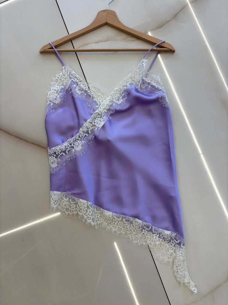 Susy mix - top pizzo - Lilla