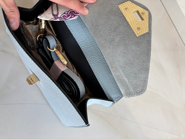 BORSA - FOULARD - CELESTE