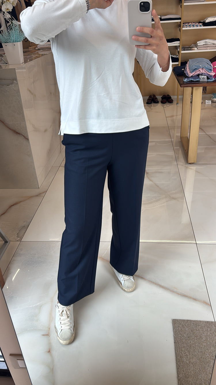 DANIEL & MAYER - PANTALONE PALAZZO IN TESSUTO - BLU