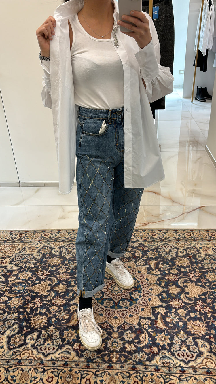 SOUVENIR ⭐ - JEANS - PAILLETTES - S
