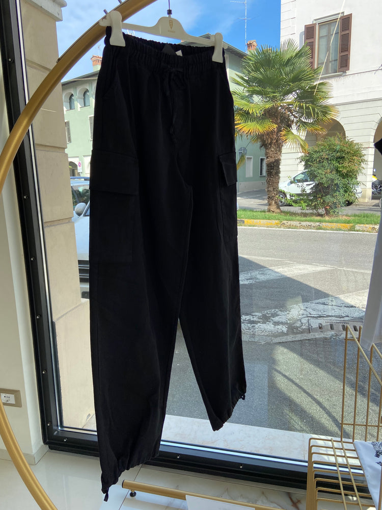 PANTALONE - SPORTY - NERO