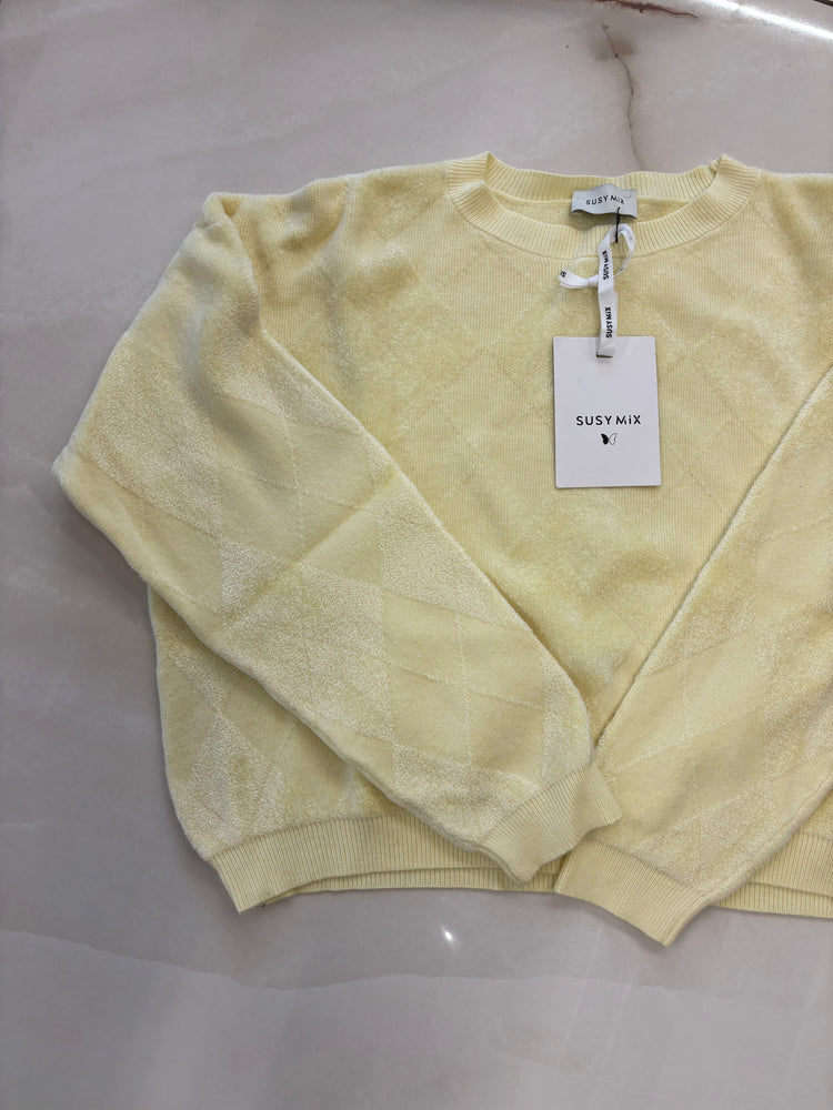 SUSY MIX - MAGLIONCINO ROMBI - GIALLO POLENTA