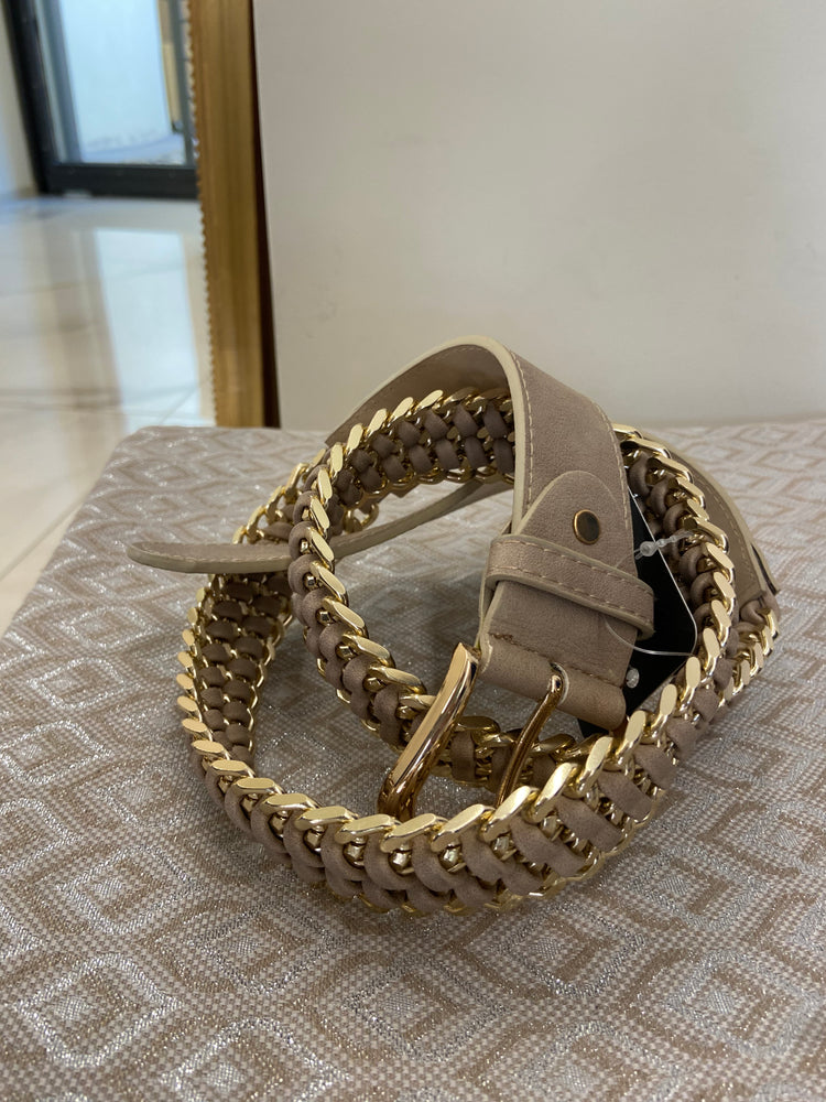 CINTURA GOLD - BEIGE