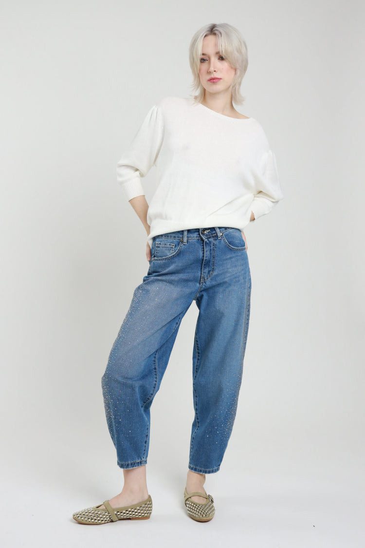 SUSY MIX - JEANS STRASS - DENIM CHIARO