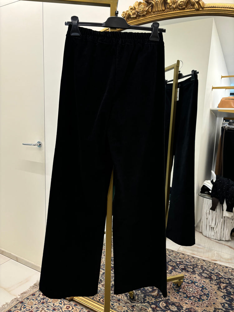 DANIEL & MAYER - PANTALONE IN TESSUTO MISTO VELLUTO - NERO