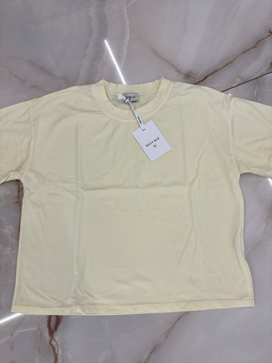 SUSY MIX - T SHIRT SCATOLETTA - GIALLA
