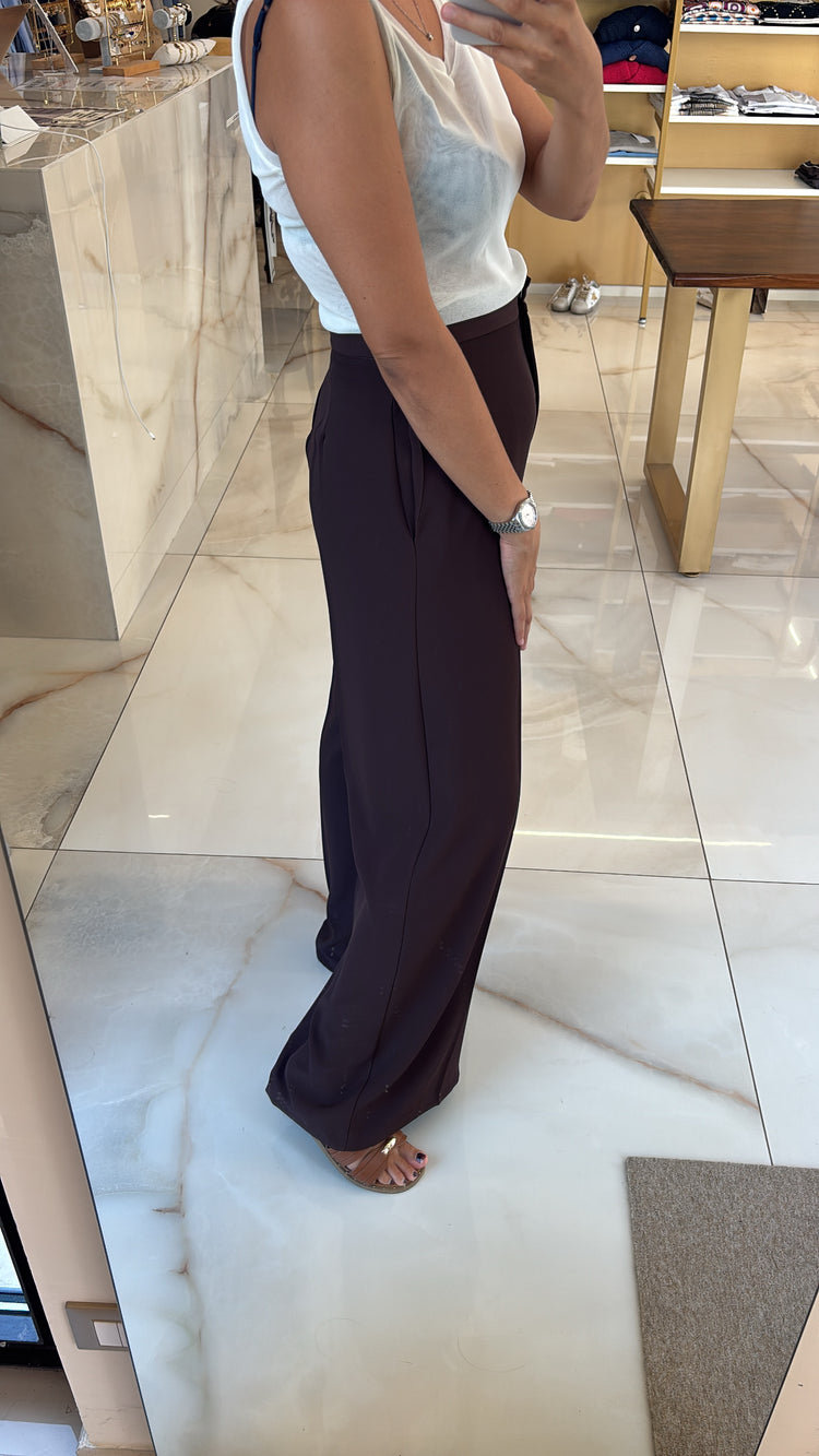 ANGELA DAVIS - TAILLEUR SUSANNE PANTALONE - CIOCCOLATO