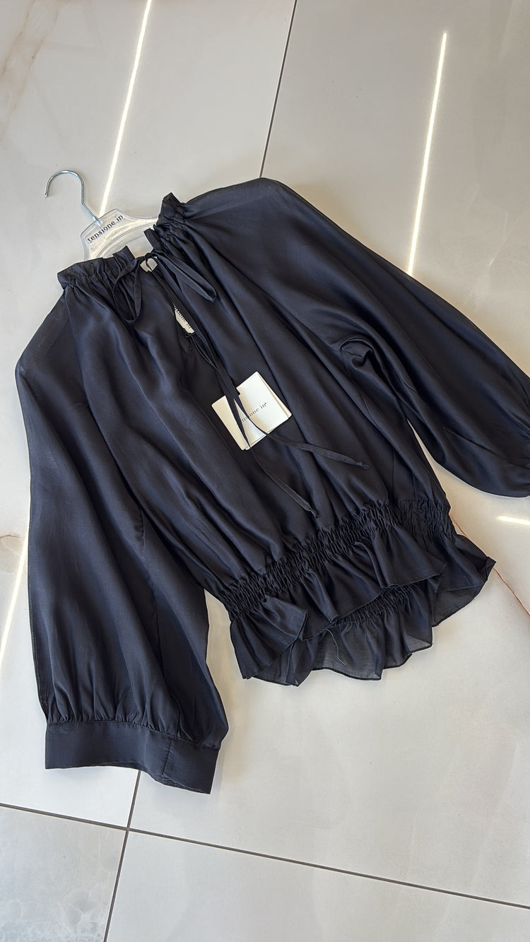 TENSIONE IN - CAMICIA MUSSOLA - NERA