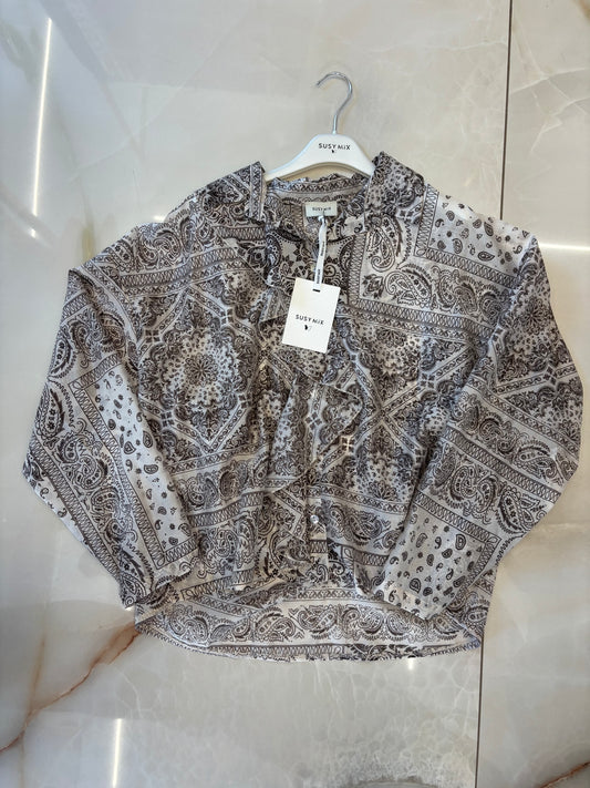 Susy mix - Camicia bandana - Moro