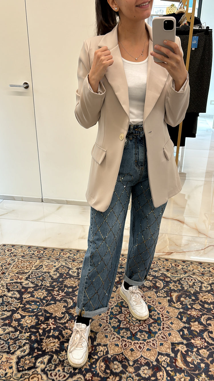 SOUVENIR ⭐ - JEANS - PAILLETTES - S