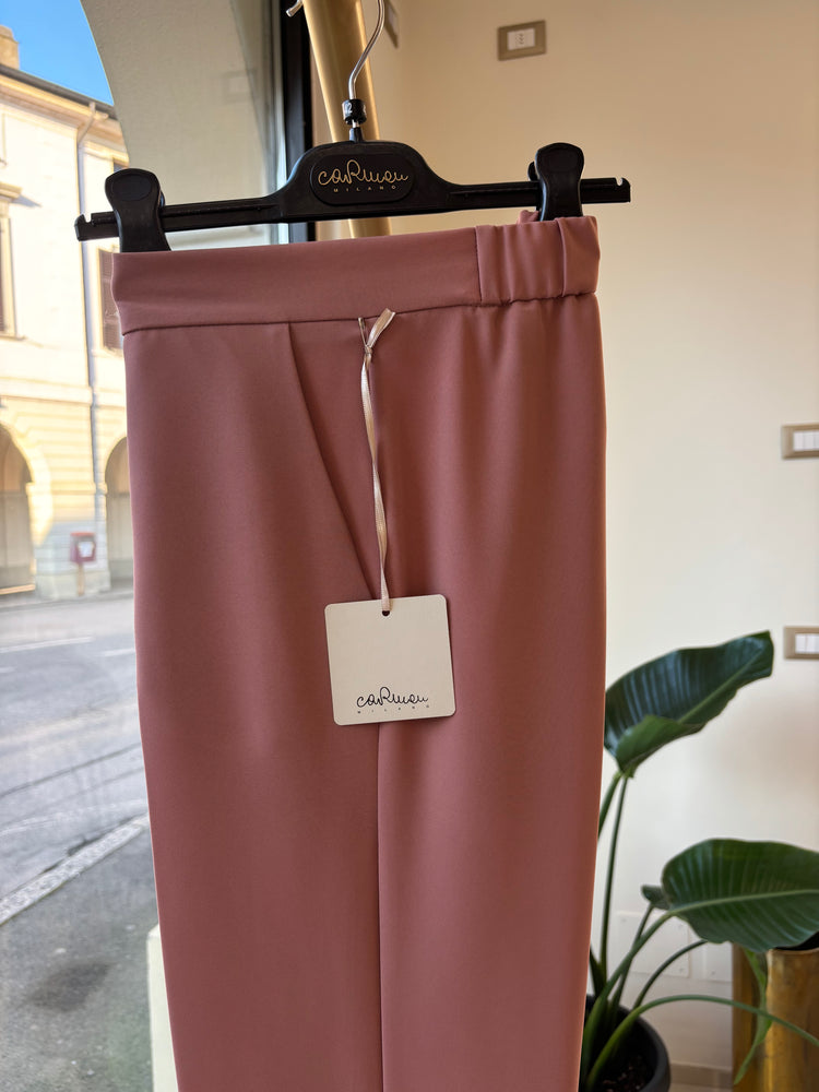 CARMEN - TAILLEUR LAME' - PANTALONE ROSA