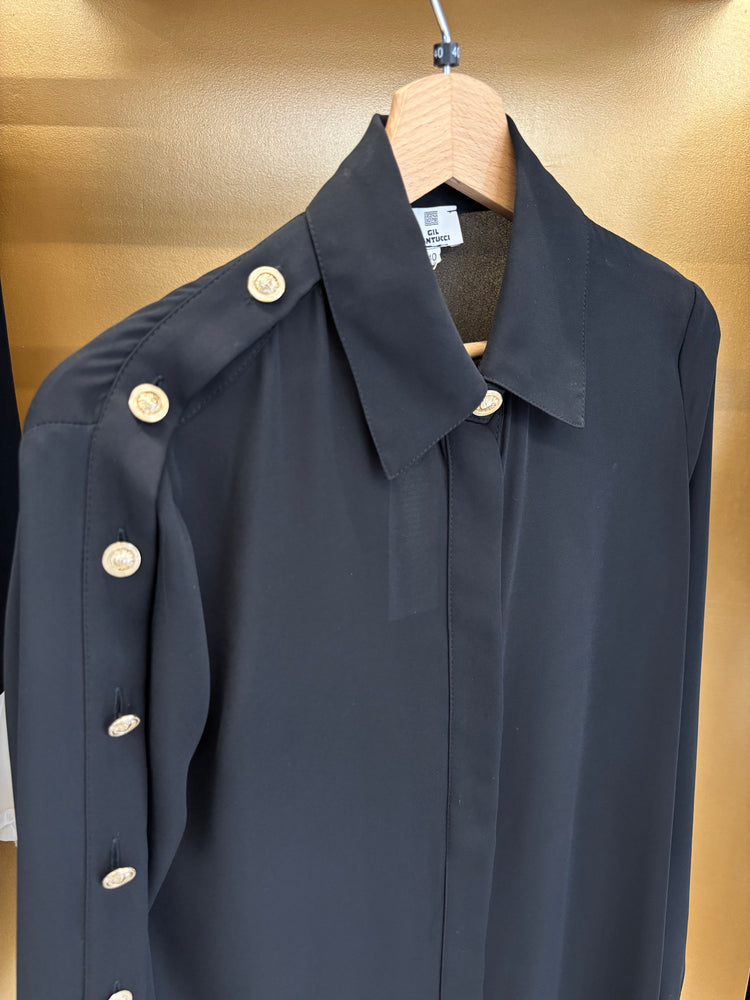 GIL SANTUCCI - CAMICIONE NERO