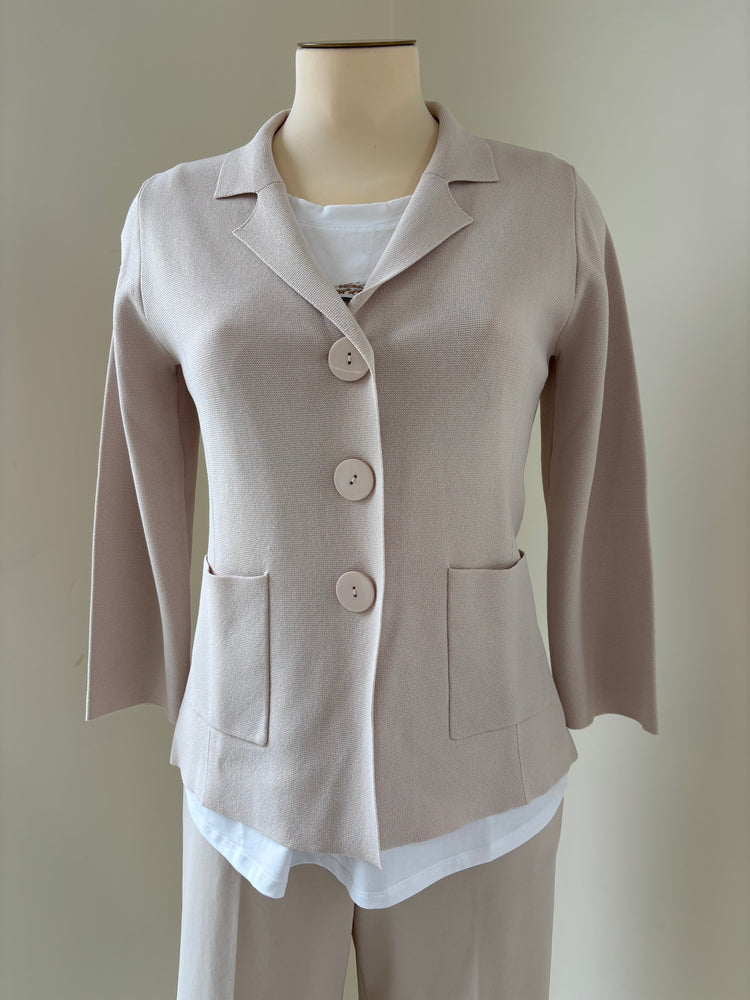 DANIEL & MAYER - GIACCHINA IN MAGLIA - BEIGE