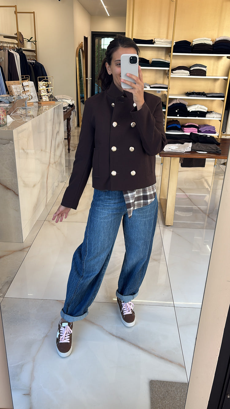 SUSY STAR - CAPPOTTO BOTTONI ORO - MORO